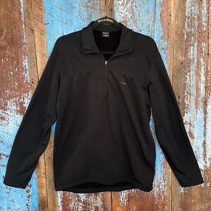 Patagonia Top Men’s Size M Campiline Black Fleece Long Sleeve Pullover Top